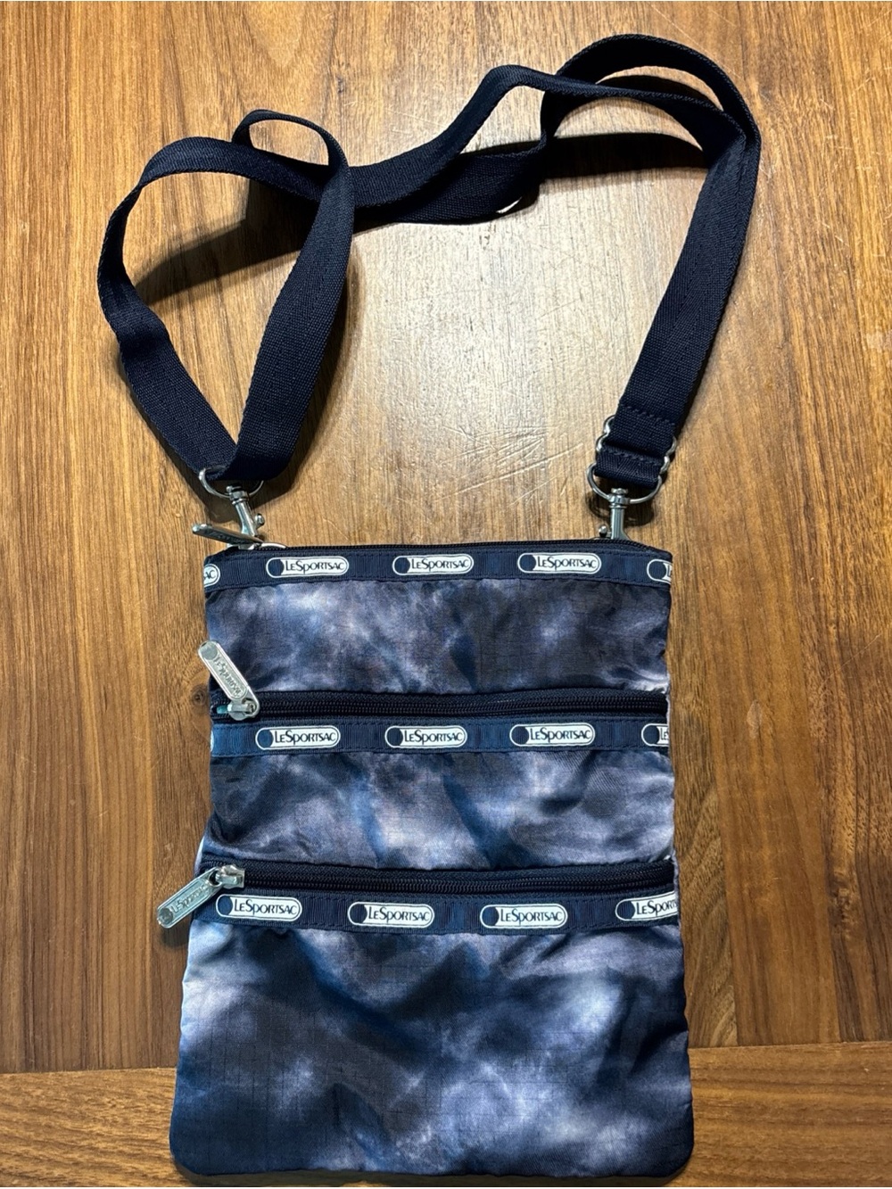 LeSportsac Navy Tie-Dye Crossbody Bag